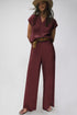 Knitted V Neck Sweater and Casual Pants Set